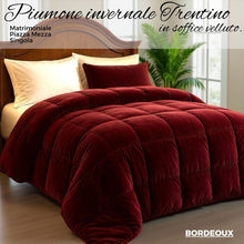 Carica l'immagine nel visualizzatore di Gallery, Piumone Trentino in velluto(Matrimoniale/PiazzaMezza/Singola)