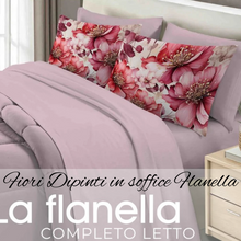 Carica l'immagine nel visualizzatore di Gallery, Completo letto Matrimoniale in soffice FLANELLA e 4 Federe