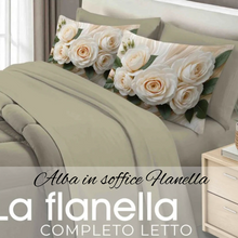 Carica l'immagine nel visualizzatore di Gallery, Completo letto Matrimoniale in soffice FLANELLA e 4 Federe