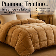 Carica l'immagine nel visualizzatore di Gallery, Piumone Trentino in velluto(Matrimoniale/PiazzaMezza/Singola)