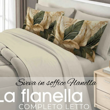 Carica l'immagine nel visualizzatore di Gallery, Completo letto Matrimoniale in soffice FLANELLA e 4 Federe