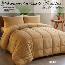 Carica l'immagine nel visualizzatore di Gallery, Piumone Trentino in velluto(Matrimoniale/PiazzaMezza/Singola)
