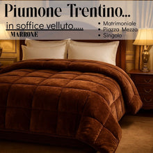 Carica l'immagine nel visualizzatore di Gallery, Piumone Trentino in velluto(Matrimoniale/PiazzaMezza/Singola)