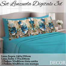 Carica l'immagine nel visualizzatore di Gallery, Completo Letto Digitale 3D Matrimoniale