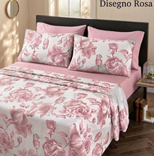 Carica l'immagine nel visualizzatore di Gallery, Completo Letto Rosa con 4 Federe