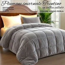 Carica l'immagine nel visualizzatore di Gallery, Piumone Trentino in velluto(Matrimoniale/PiazzaMezza/Singola)