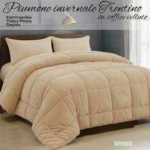 Carica l'immagine nel visualizzatore di Gallery, Piumone Trentino in velluto(Matrimoniale/PiazzaMezza/Singola)
