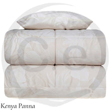 Carica l'immagine nel visualizzatore di Gallery, Piumone Kenya in soffice velluto con lavorazione jacquard e cuscino arredo