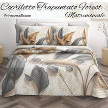 Carica l'immagine nel visualizzatore di Gallery, Copriletto Trapuntato Forest (Matrimoniale)
