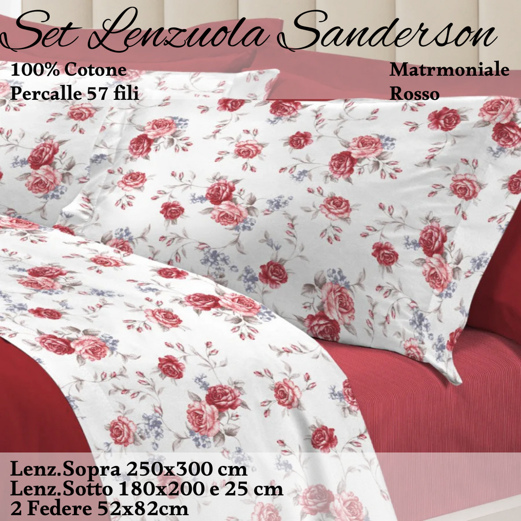 Completo Letto Sanderson in Percalle