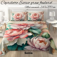 Carica l'immagine nel visualizzatore di Gallery, Copriletto Estivo Sonia GRAN FOULARD
