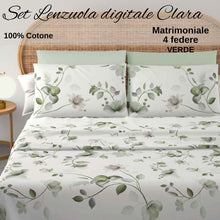 Carica l'immagine nel visualizzatore di Gallery, Completo Letto Digitale Clara con 4 Federe
