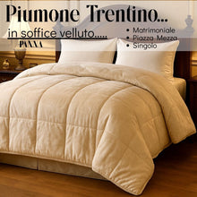 Carica l&#39;immagine nel visualizzatore di Gallery, Piumone Trentino in velluto(Matrimoniale/PiazzaMezza/Singola)
