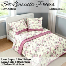 Carica l'immagine nel visualizzatore di Gallery, Completo Letto Peonia
