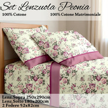 Carica l'immagine nel visualizzatore di Gallery, Completo Letto Peonia
