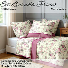 Carica l'immagine nel visualizzatore di Gallery, Completo Letto Peonia
