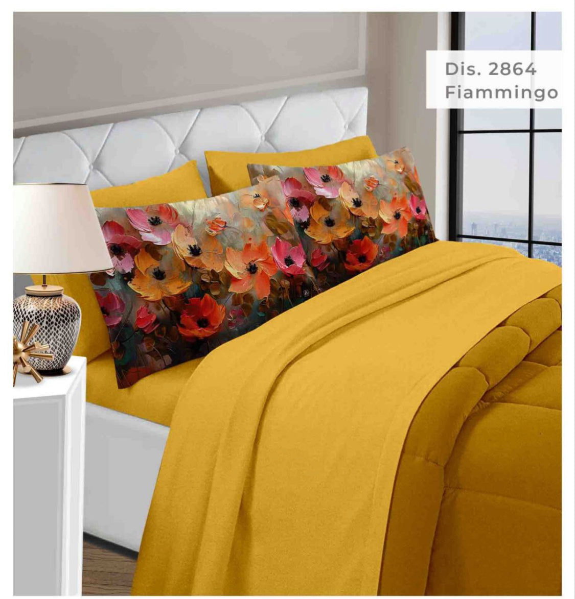 Completo Letto Fiammingo 4 Federe