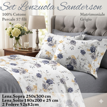 Carica l'immagine nel visualizzatore di Gallery, Completo Letto Sanderson in Percalle
