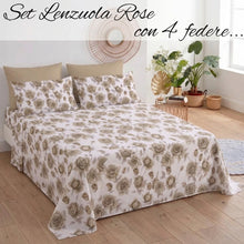 Carica l'immagine nel visualizzatore di Gallery, Completo Letto Rose Filoro con 4 Federe

