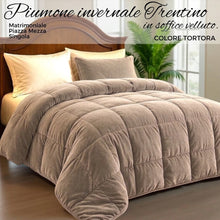 Carica l'immagine nel visualizzatore di Gallery, Piumone Trentino in velluto(Matrimoniale/PiazzaMezza/Singola)
