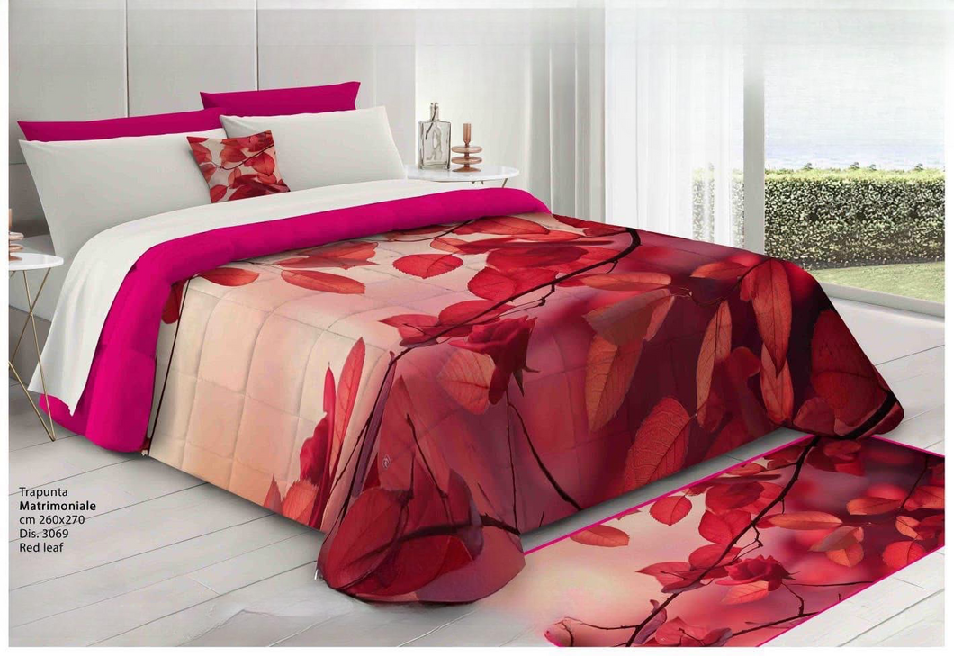 Trapunta Invernale Red Leaf