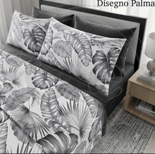 Carica l'immagine nel visualizzatore di Gallery, Completo Letto Palma con 4 Federe
