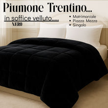 Carica l&#39;immagine nel visualizzatore di Gallery, Piumone Trentino in velluto(Matrimoniale/PiazzaMezza/Singola)
